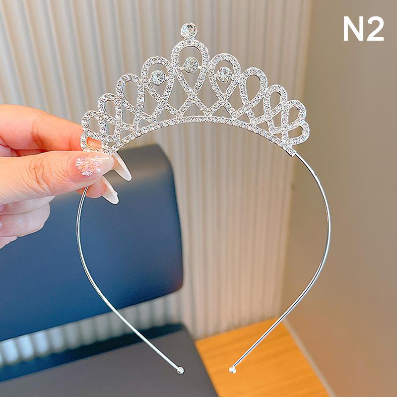 1 Stück Party Girl Krone Stirnband Performance Laufsteg Süßes kleines Mädchen Krone Stirnband Kinder Haaraccessoires Geburtstagsgeschenk