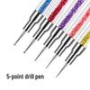 Multifunctional Double-Ended Nail Art Silicone Pen for Beading, Gluing, Carving, Rhinestone Pressing, and Embossing