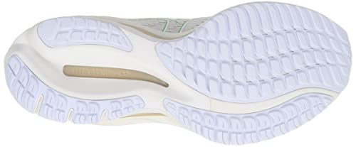Mizuno Wave Rider 26 Running Shoes, Lightweight, Off-White/Green/Gold, Size 23.0 cm, 2E, for Jogging, Marathons, Sports, and Training