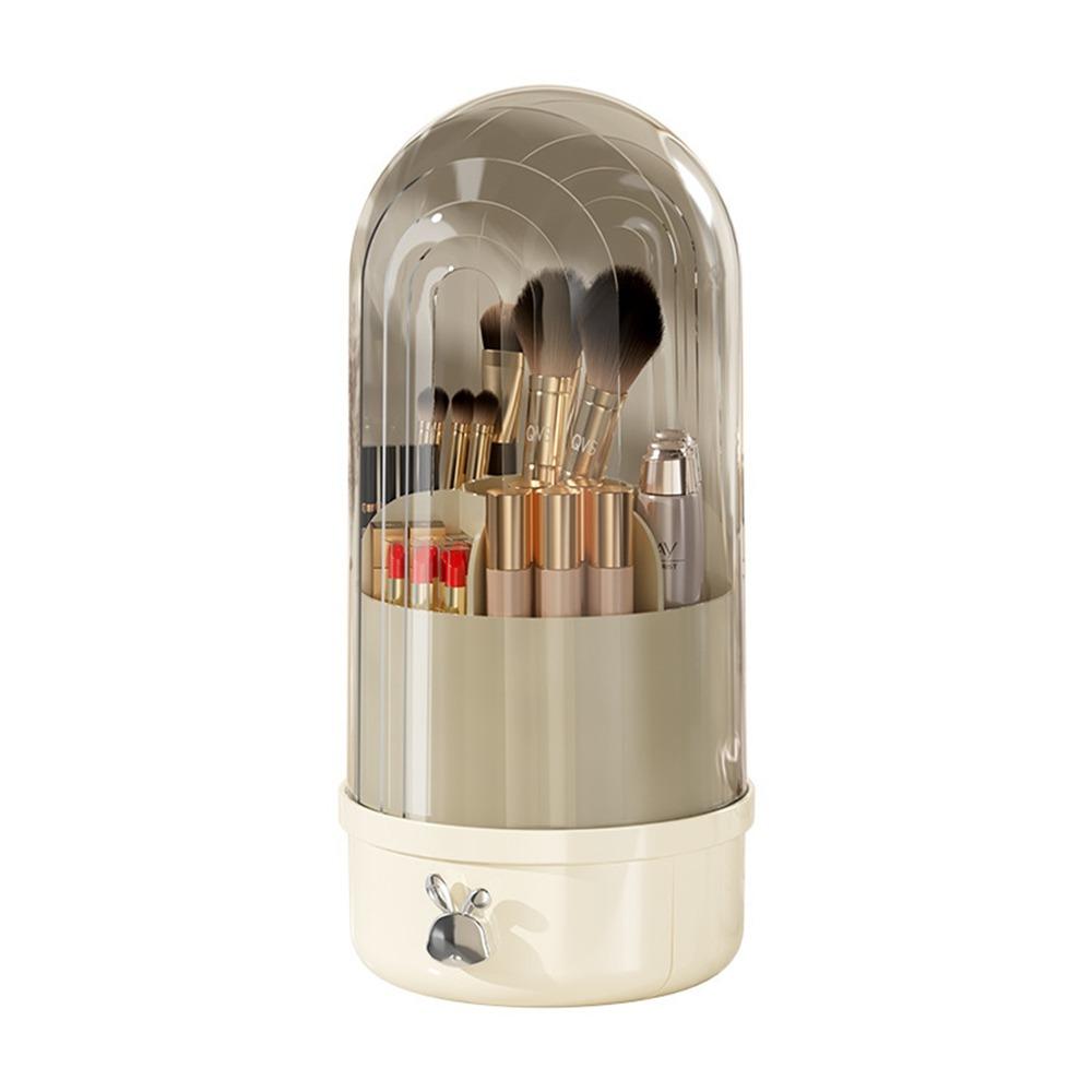

Rotatable Makeup Brush Holder Plastic Makeup Organizer Cosmetic Storage Box Desktop