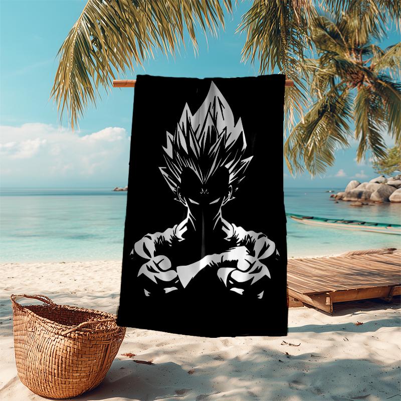 Ultra-Soft Beach Towel with Dragon Ball Theme,Ideal for Pool - Camping, Diving - Perfect Travel Essential, Vibrant Beach Towel.