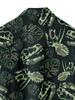 [Gedrucktes Design – Nicht strukturiert] Dinosaurier-Fossilienmuster-Print Herren Freizeit Persönlichkeit Hip-Hop Party Straße Hawaiianisches Hemd, ein Perfektes Geschenk