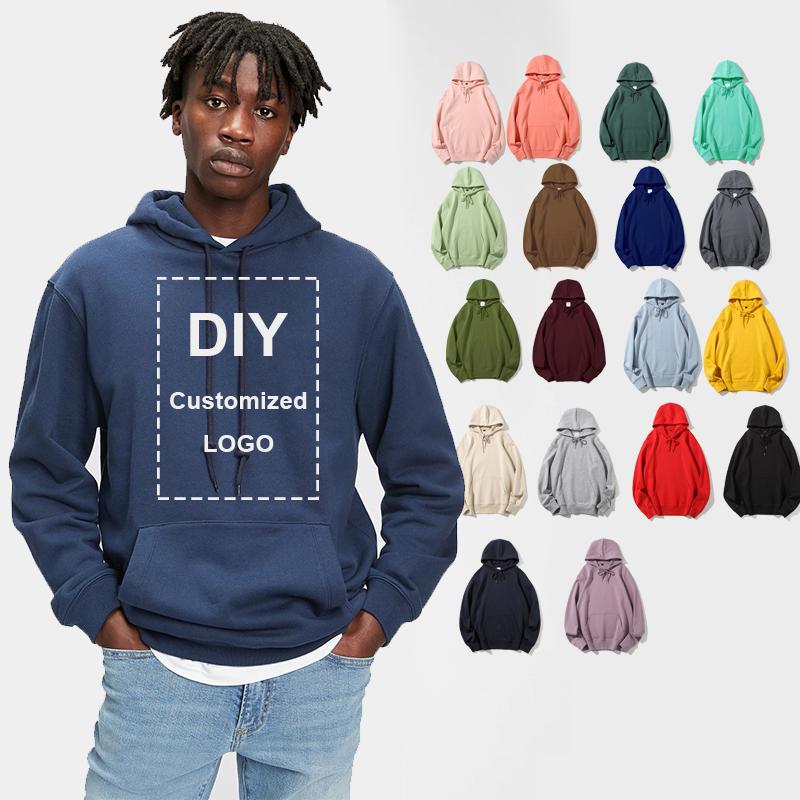 Your own design brand logo picture custom men's and women's DIY02 hoodie sweatshirt casual fleece hoodie loose fashion