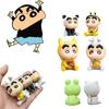 Adorable Crayon Shin-chan Pvc Figures For Desk, Car, Collection Set Of 6