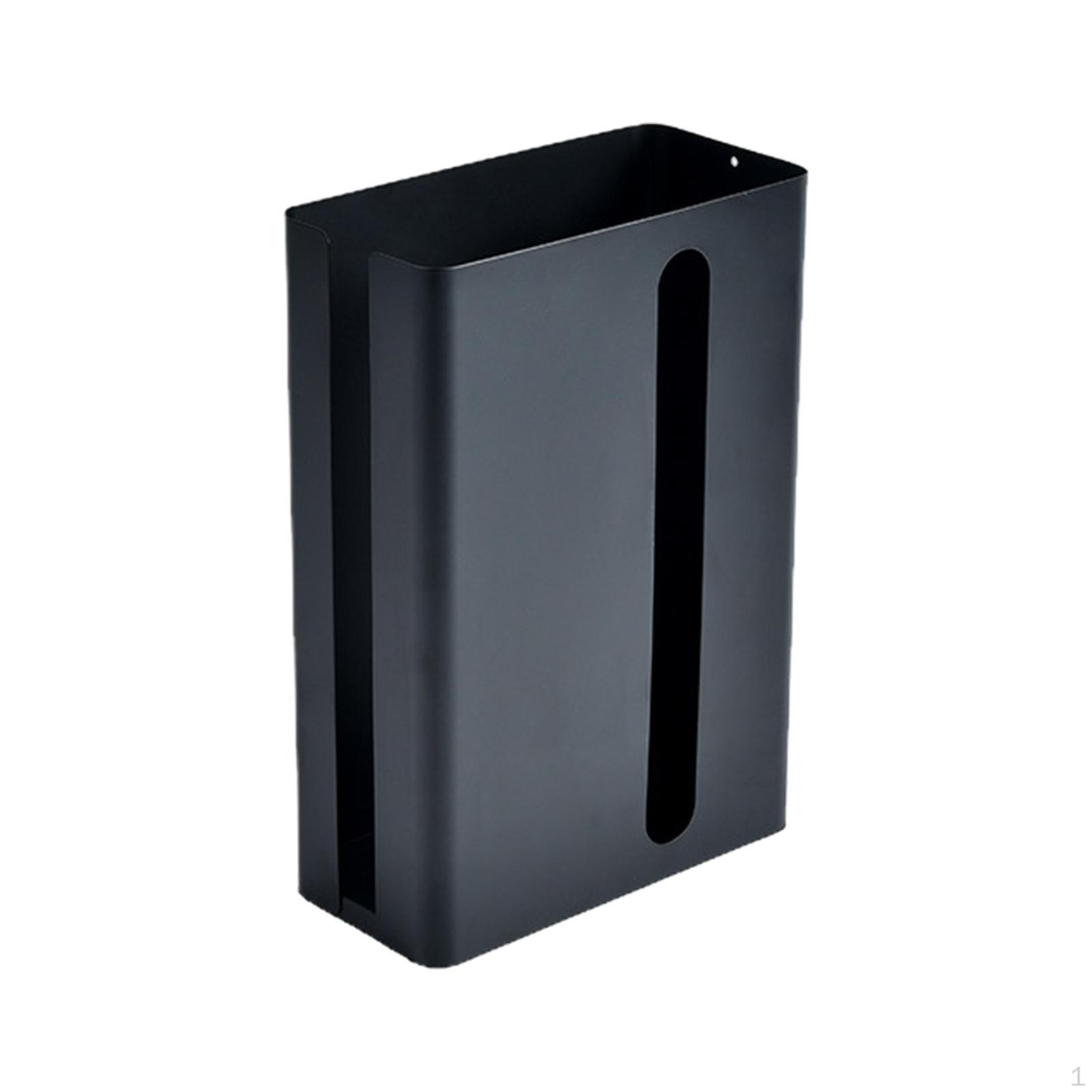 

Magnetic Suction Plastic Bag Holder Large Capacity for Kitchen Toilet Office чорний