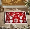 Christmas Welcome Doormat Entrance Door Mat Outdoor Front Room Rugs Hallway Carpet Floor Foot Bath Mat Washable