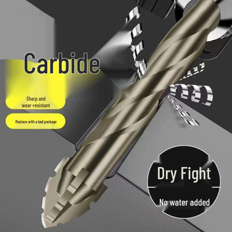 Tungsten Steel Triangle Drill Bit - Sharp, Wear-Resistant, for Dry/Wet Home Improvement Drilling