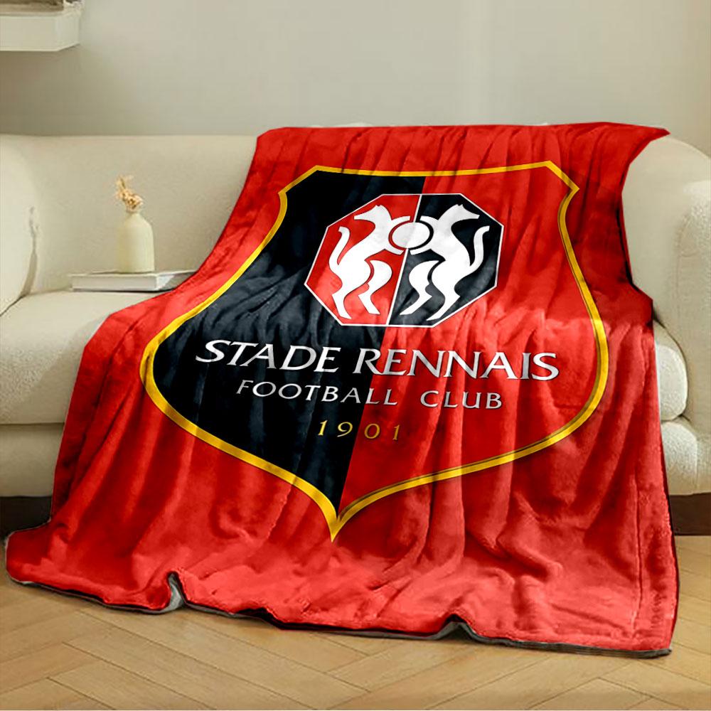 Stade Rennais Football Club Logo for all seasons blanket lunch break throw gift