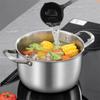 316 stainless steel soup pot Extra thick food grade soup pot Thickened double ear pot Electromagnetic furnace gas special pots