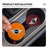 2pcs Suede Car Coaster Anti-slip Pad Water Cup Mat Bottle Holder For MINI John Cooper Works R50 R52 R53 R55 R56 F54 F55 F56 F60 Dymfu11 45x