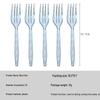 Nuevo Juego de Cubiertos Desechables Dorado Transparente - Cuchillo, Tenedor y Cuchara para Postres y Fiestas