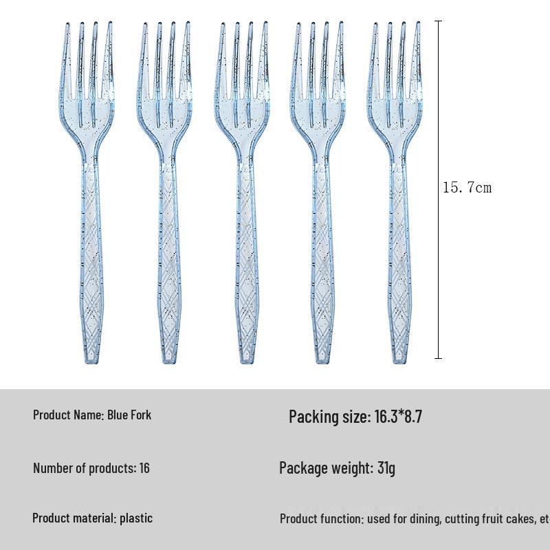 Nuevo Juego de Cubiertos Desechables Dorado Transparente - Cuchillo, Tenedor y Cuchara para Postres y Fiestas