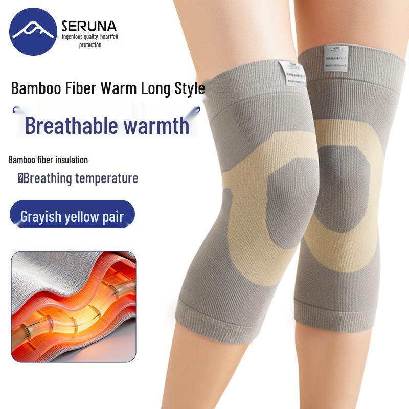

Japan Fleece-Lined Anti-Slip Knee Pads for Middle-Aged & Elderly - Warm, Thick, Windproof, and Ideal for Cold Conditions M (Pair) [70-100 lbs]