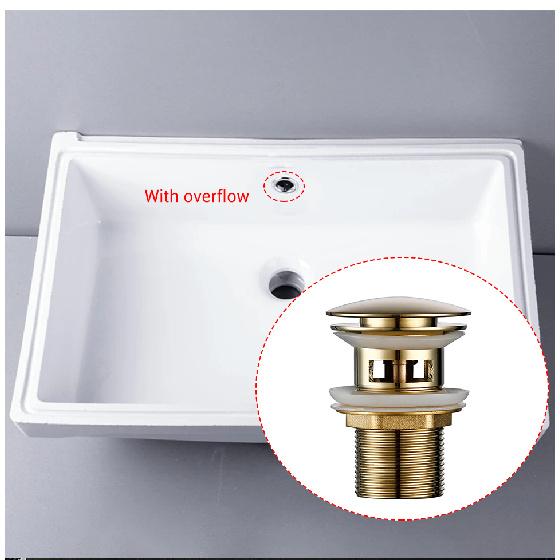 Pop up Drain Button Bathroom Sink Plug Black Gold Rose Siphon Waste Stopper Wash Basin Faucet Accessory for Kitchen Or Bath Oil Drain Plugs 3