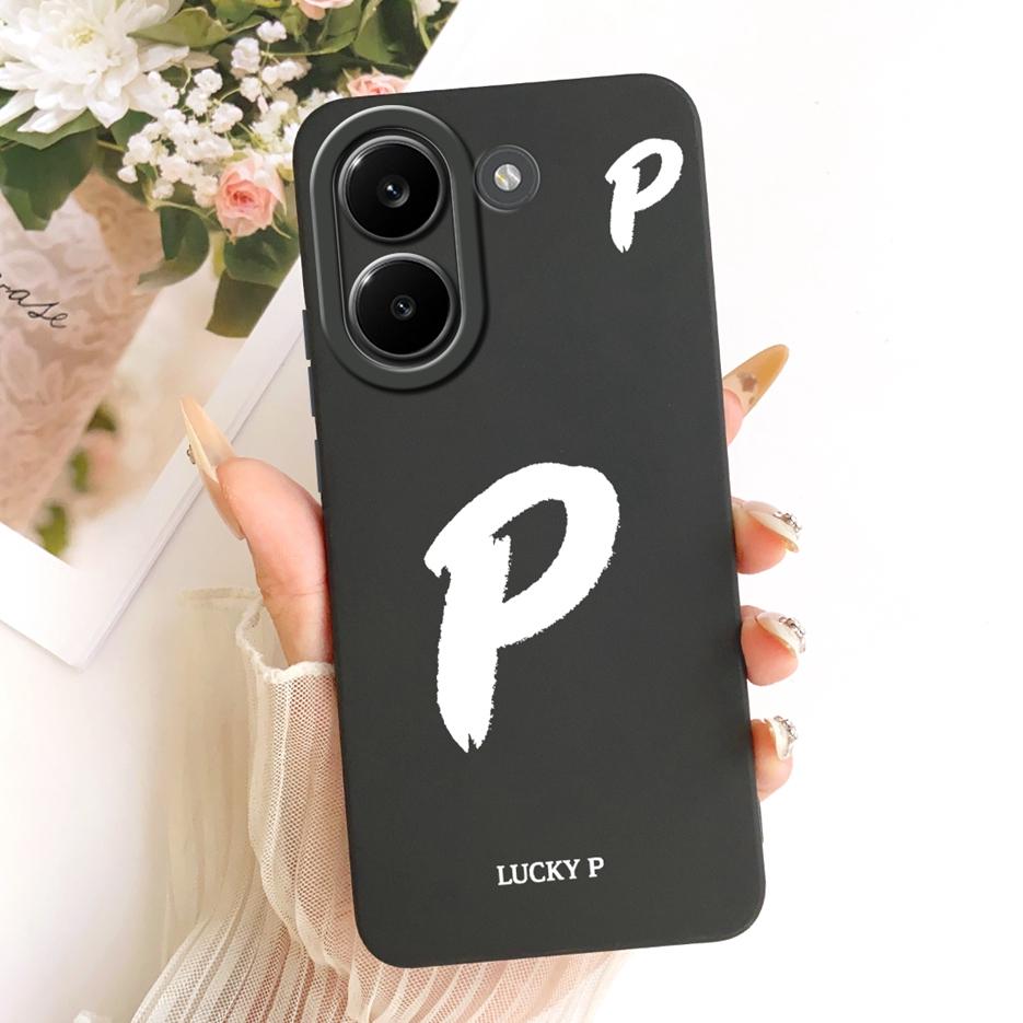 For Xiaomi Redmi Turbo 5 Max Case Luxury Lucky Letters Cover Soft TPU Matte Phone Case For Redmi Turbo 5 Turbo5 Max Fundas Coque