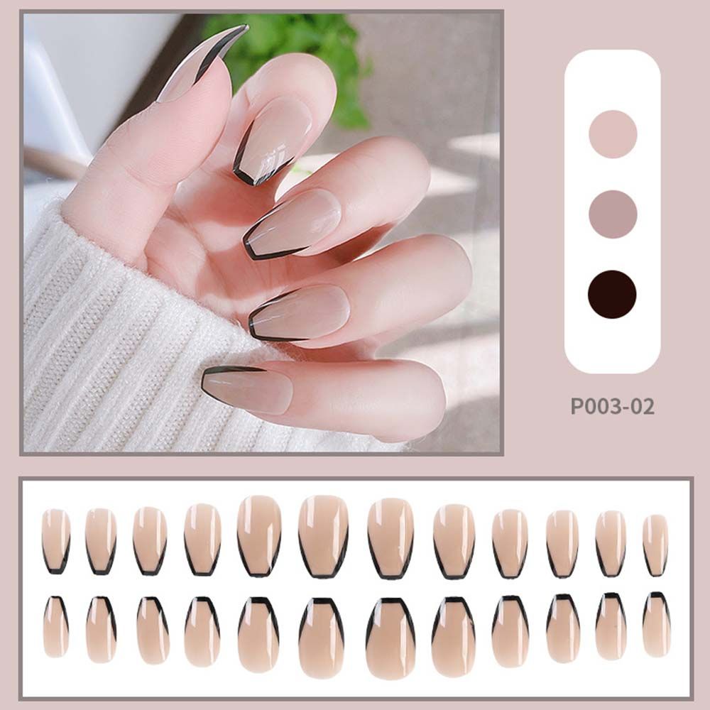 

Flames Design Checkerboard Nail Extensions Full Cover Fake Nails False Nail Set Nail Art Patch