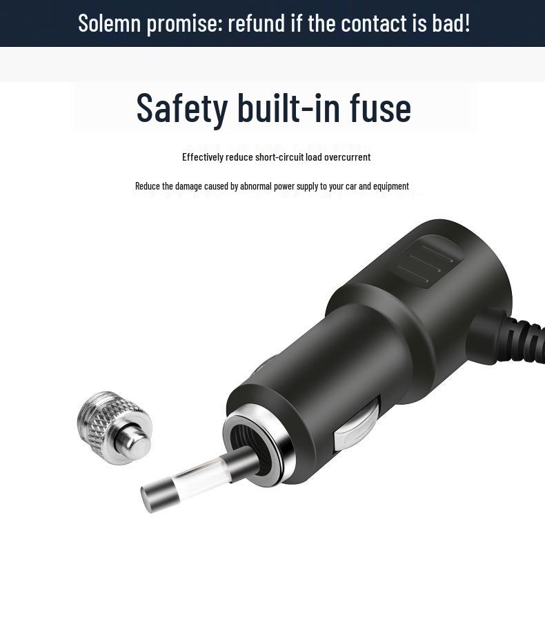 Universal 1-to-3 Car Cigarette Lighter Charger with QC3.0, Dual USB, PD Fast Charging (12V/24V)