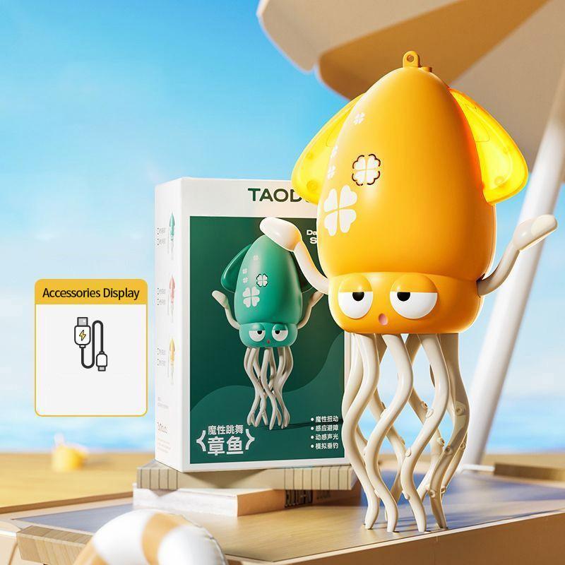 Trendy Dancing Squid Wiggly Wonder Octopus Toy with LED Lights and Music Kids Electronic Pet Toys Interactive Development Toys
