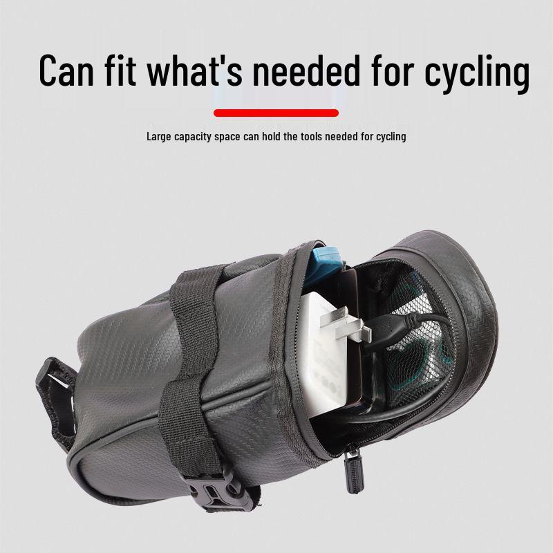 Bike Seatpost Saddle Bag - Rear Seat Cushion Bag for Cycling & Mountain Bikes