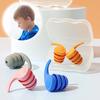 Three Layers Silicone Noise Reduction Earplugs Waterproof Swimming Ear Plug Soft Comfortable Sound Insulation Sleeping Earplugs
