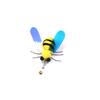 3pcs Cute Yellow Bee Plush Cat Toy Replace The Head Cat Bell Pet Toy