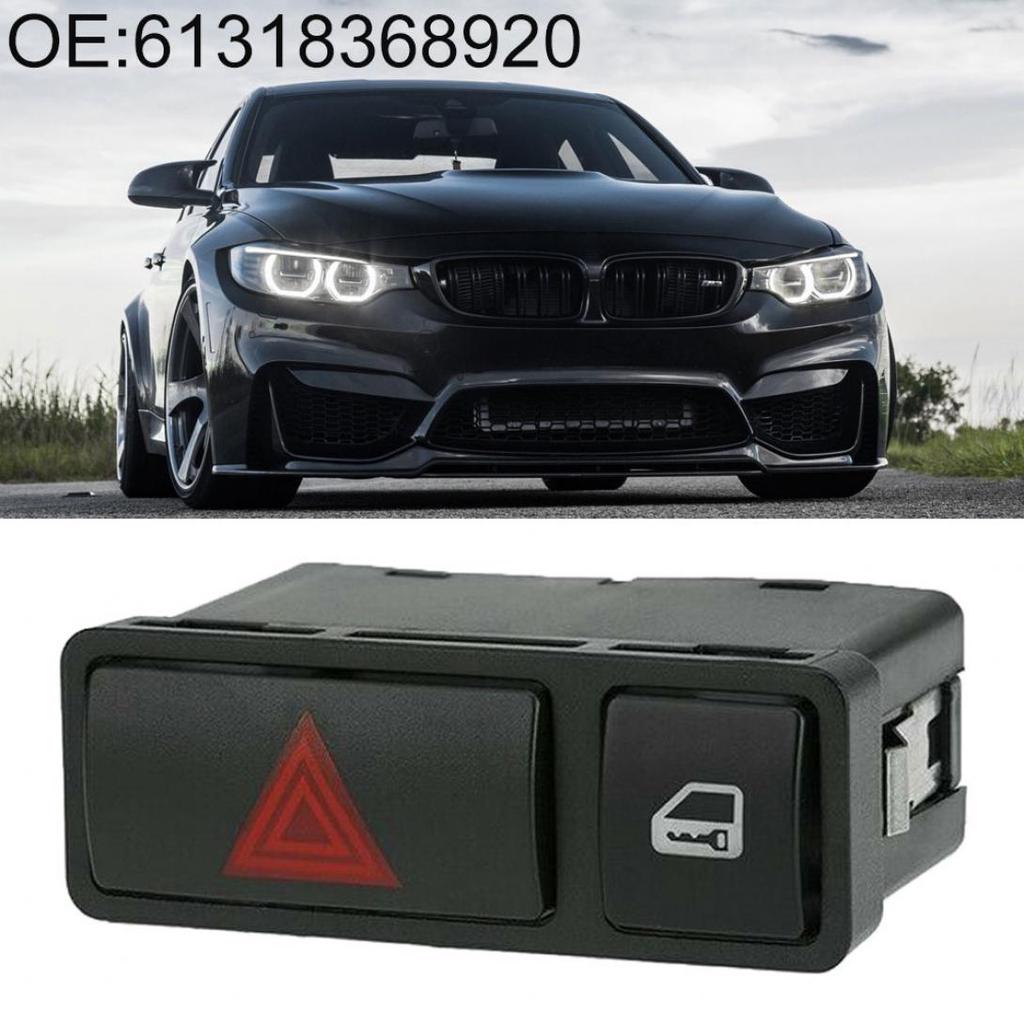 Car Hazard Warning Light Switch Emergency Flasher Switch Door Central Lock Locking Switch for 3 Series E46 E53 E85 325 X5 61318368920