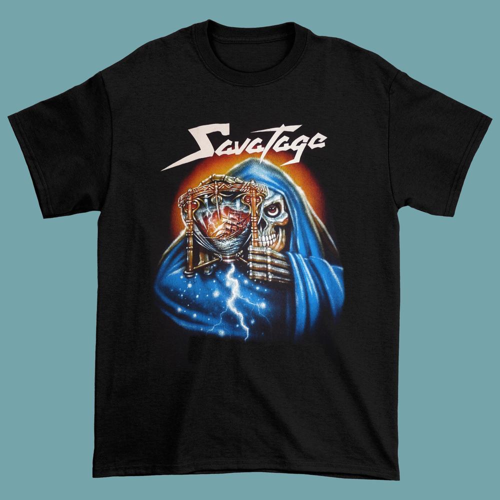 Savatage Band World Tour Men Black Tee Cotton All Sizes T-shirt Unisex NI037 XXL