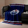 Oilers Blue Logo Blanket Print Blanket Soft and Cozy Perfect for the Living Room Bed Sofa or a Nap,gift