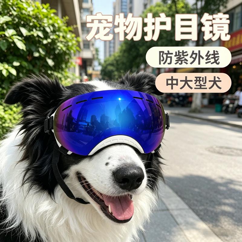 Pet Supplies: Eye-Safe Goggles for Medium and Large Dogs, Wind and Sand Resistant, Durable, Luxurious and Trendy Sunglasses