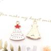 Christmas Oil Drip Alloy Small Pendant Bracelet Necklace Pendant Handmade Diy Material Jewelry Accessories