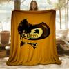 1PC Bendy and the Ink Machine Outdoor Flannel Throw Blanket - HD Printed Lightweight Soft Warm All-Season Blanket for Sofa, Bed, Travel, Camping 024