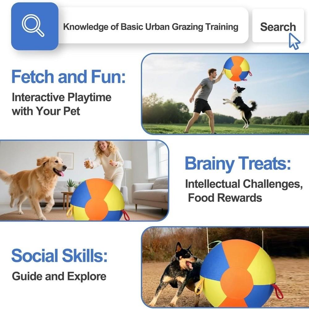 Wear Resistant Giant Herding Ball Tear-Resistant Dog Training Ball Interactive Dog Toy  Training