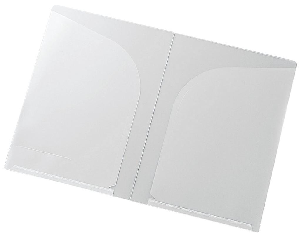 King Jim Clear 10 A4 Milky Holder, 2-Pocket, Sheets, Portrait, White, 793-10-M