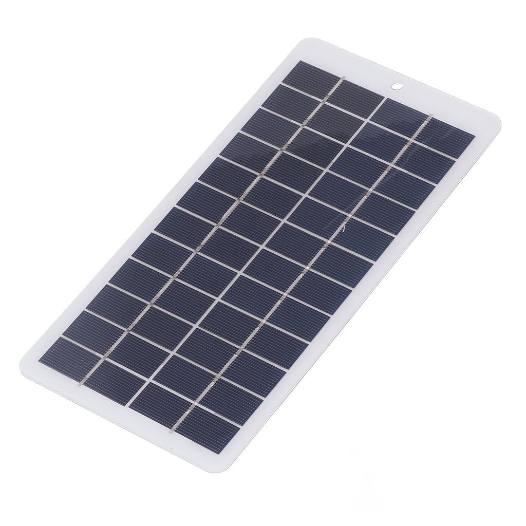 Polykristallines Silizium Solarpanel 5W 12V Hohe Lichtdurchlässigkeit Tragbares Solarladegerät für Straßenbeleuchtung