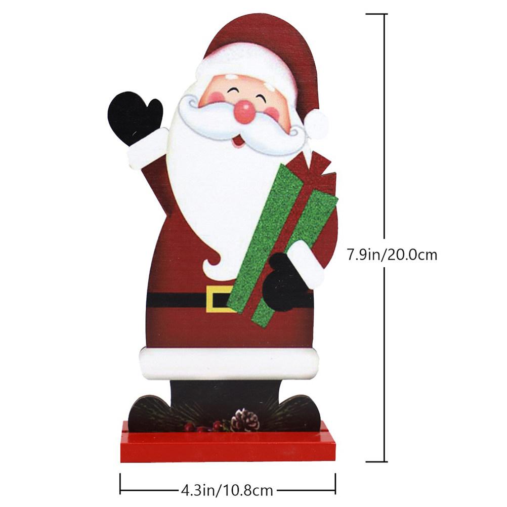 

1Pcs Snowman Christmas Decoration Wooden Colored Drawing Ornament for Home Office Desktop Xmas Pendant Wood Ornament Gift красный