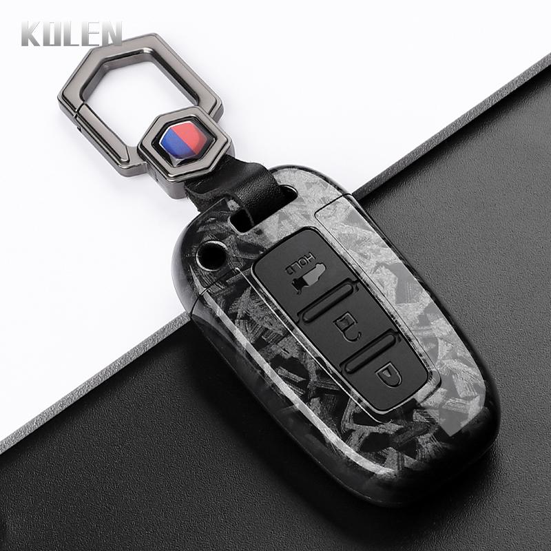 Abs Carbon Fiber Style Car Key Case Cover For Hyundai Ix35 Elantra Sonata 8 9 For Kia Sportage K5 K2 Sorento Optima Forte Shell
