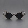 Peekaboo Small Frame Round Sunglasses For Women Vintage Unisex Retro Polarized Sun Glasses For Men Acetate Korean Style