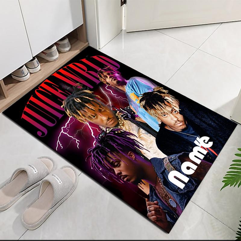 Custom Name Juice WRLD Printed Carpet, for Office Chair Living Room Bedroom Kitchen Room Decor Gifts.