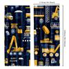 2pcs Construction Vehicle Curtains with Bulldozer   Crane   and Excavator Designs for Room Decorative curtains