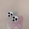 Luxury full diamond three-dimensional bow iPhone15 Apple 12 for 13/16Pro max mobile phone case anti-drop 11
