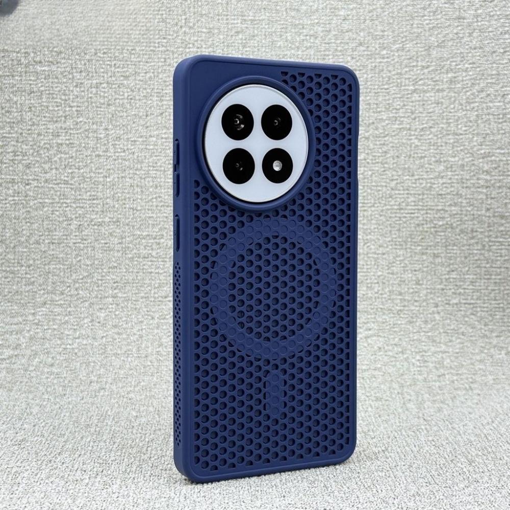 Honeycomb Holes For Magsafe Case for OnePlus 13 12 A5 Pro Cooling Magnetic Wireless Charging Shockproof Matte Hard PC Cover