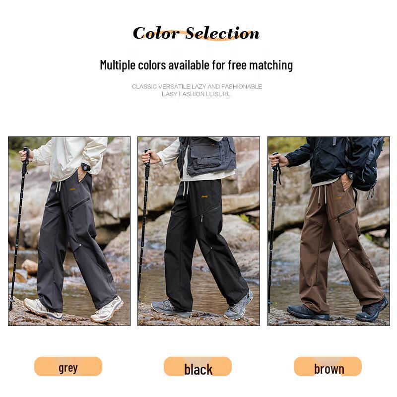 Jeep Men's Loose Straight Cargo Pants