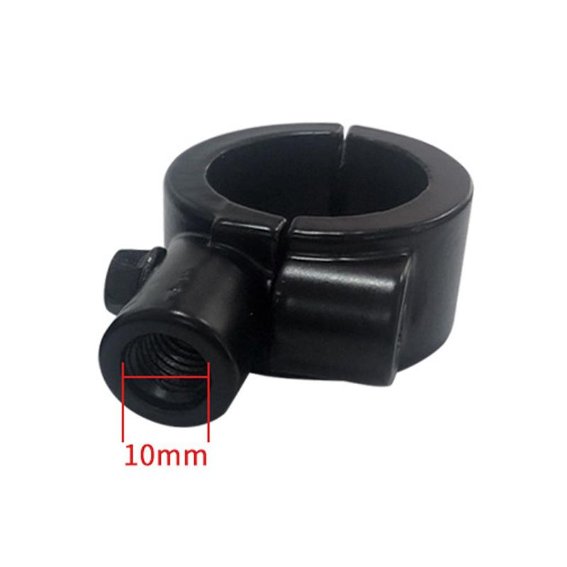 Motorcycle Rearview Handlebar Mirror Mount Holder Adapter Clamp Base 8mm 10mm 7/8" Black Aluminum Universal Motorcycle Tool.
