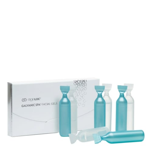 Nu Skin | ageLOC Galvanic Spa* Facial Gel | 4 X 4mL (4-Use) | 3-Box Set | Pre-Treat Gel & Treatment Set | With Jania Rubens Extract | Sustainably Pack