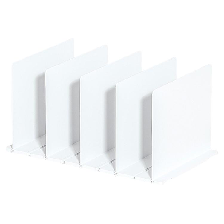 Household Organization Sturdy Plastic Shelf Dividers with Adjustable and Portable Designs for Easy Storage Solution