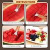 Stainless Steel Watermelon Cutter And Fruit Slicer Tool - 3-In-1 Melon Baller Fruit Carving Knife & Scooper For Home Kitchen