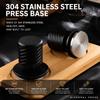 Stainless Steel Espresso Tamper Ripple Base Coffee Impact Tamper New Spring Loaded Coffee Tamper
