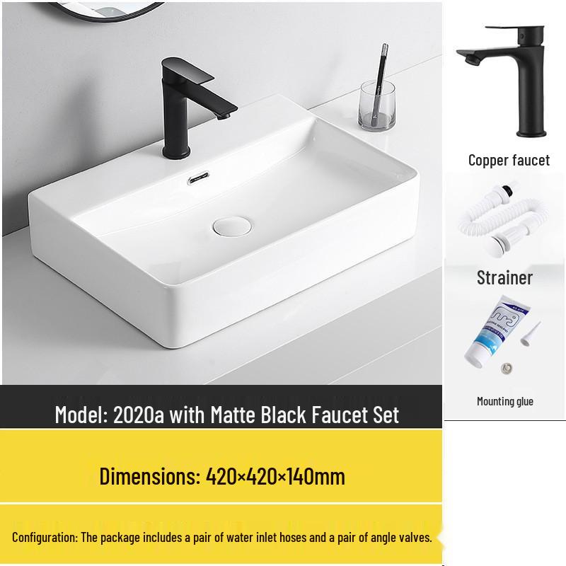 Tengxiang Ceramic Sink: White Floor-Standing Luxury Basin with Cabinet for Bathroom or Balcony