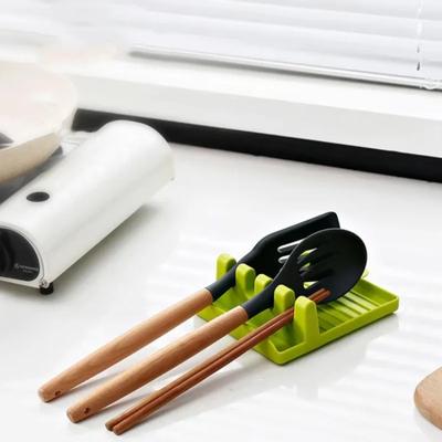 Spatula Rack Multifunctional Spoon Rests Holder Washable Paint Brush Holder Counter Top Shovel Spoon Shelf Kitchen Gadgets