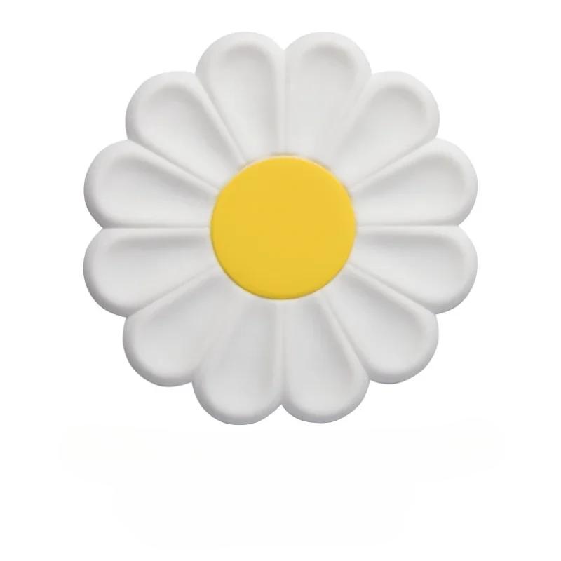 Hitzebeständige Silikonmatte mit Blumenmotiv, Untersetzer für Getränkebecher, rutschfeste Topflappen, Tischset, Küchenzubehör, Untersetzer